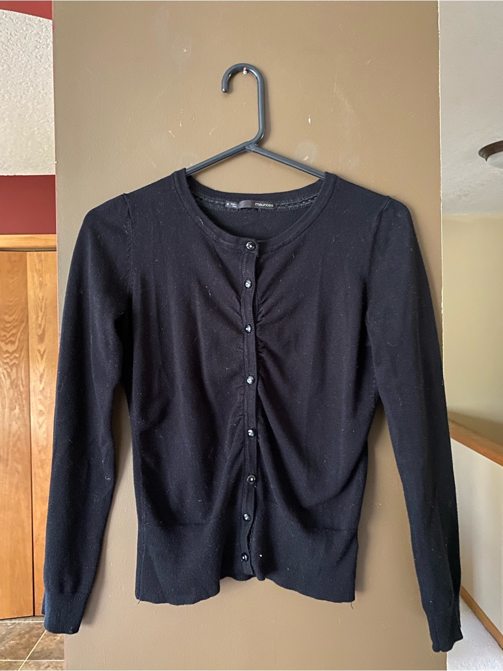 Maurices Black Button-Front Women's Cardigan